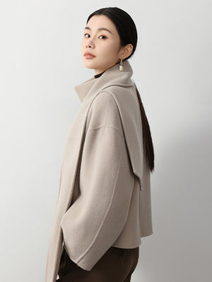 Wool Double Side Spring Jacket Women