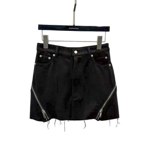 Wool Gothic Skirt Black