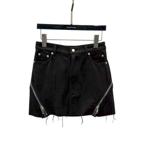 Wool Gothic Skirt Black