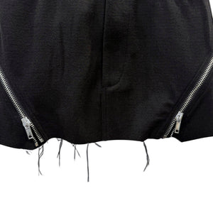 Wool Gothic Skirt Black