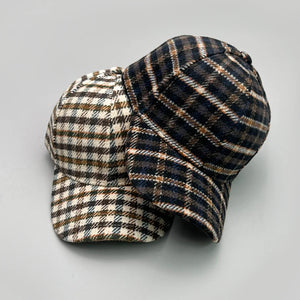 Woolen Cloth Stripe Y2K Caps