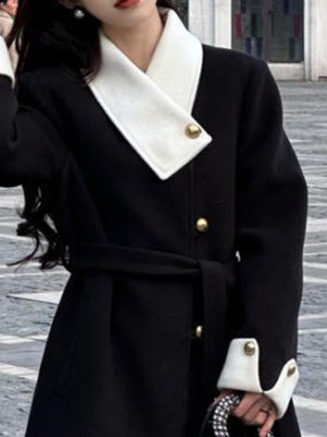 Woolen Spring Jacket Women Overcoat