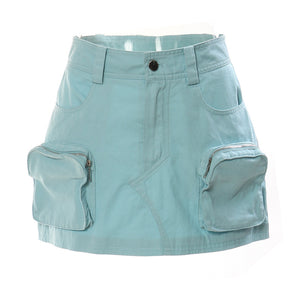 Y2K 3D Pockets Mini Skirt
