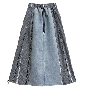 Y2K A-Line Denim Skirt