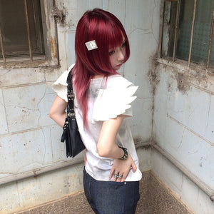 Y2k Angel Print Top