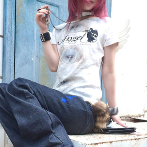 Y2k Angel Print Top