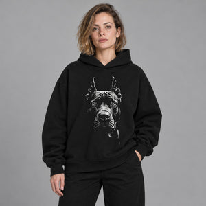 Y2K Animal Printed Hoodie – worn by a woman