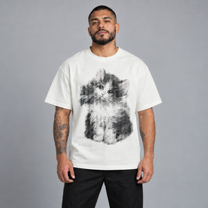 Y2K Baby Cat Tops Tees – worn by a man