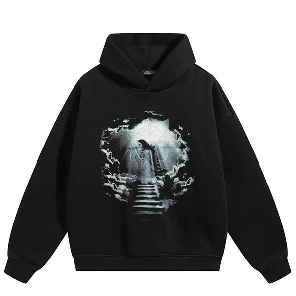 Y2K Back Print Hoodie – Artistic Streetwear Design – Cyber Techwear