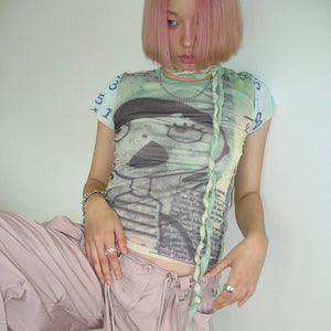 Y2k Bandage Crop Top