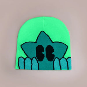 Y2K Beanie Star Knitted