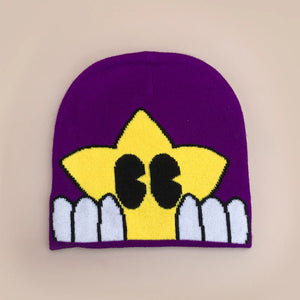 Y2K Beanie Star Knitted