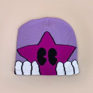 Y2K Beanie Star Knitted