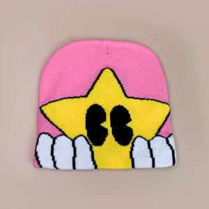 Y2K Beanie Star Knitted