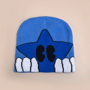 Y2K Beanie Star Knitted