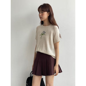 Y2K Belted High Waist Mini Skirt