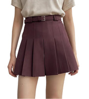 Y2K Belted High Waist Mini Skirt