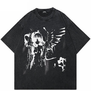 Y2K Black Graphic T Shirt