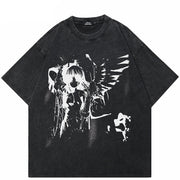 Y2K Black Graphic T Shirt
