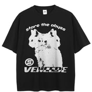 Camiseta negra informal Y2K