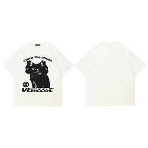 Y2K Black T Shirt Casual