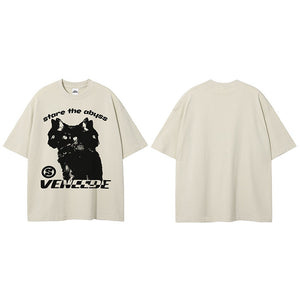 Y2K Black T Shirt Casual