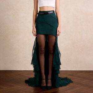 Y2K Green Bodycon Skirts