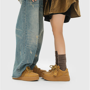Y2K Brown Sneakers Shoes