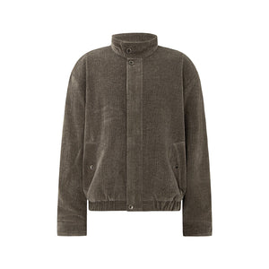 Y2K Brown Zipper Jacket