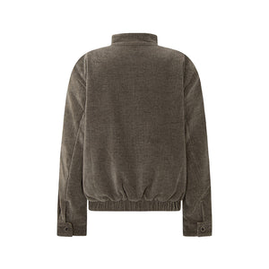 Y2K Brown Zipper Jacket