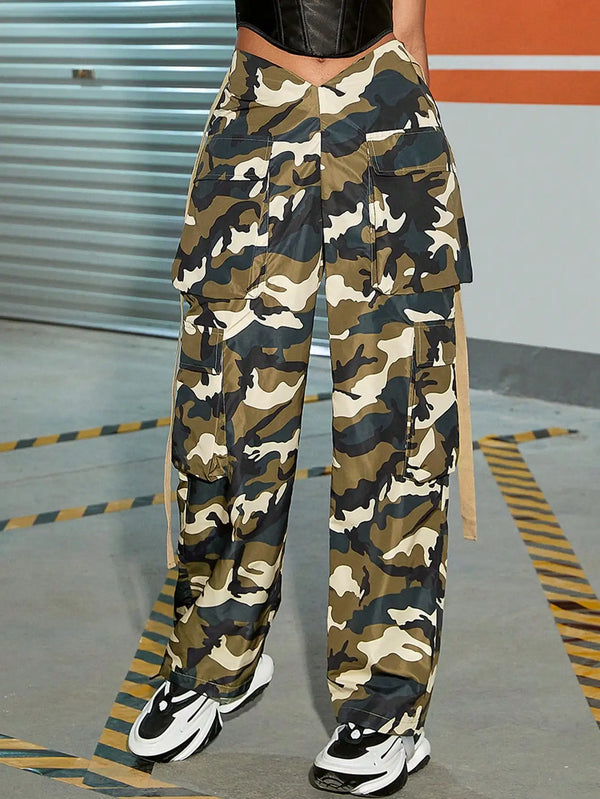 Y2K Camo Cargo Pants Fashion