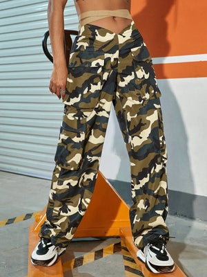 Y2K Camo Cargo Pants Fashion