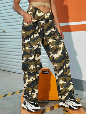 Y2K Camo Cargo Pants Fashion