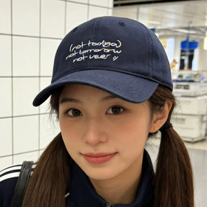 Y2K Caps Simple Embroidered