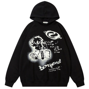 Y2K Cartoon Graphic Hoodie