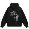 Y2K Cartoon Hoodie Black
