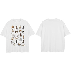 Y2K Cats Graphic T Shirt