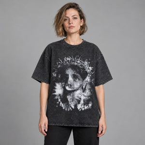 Y2K Cross Shirt – worn by a woman