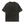 Back of the washed black Y2K cyber graphic tee laid flat, plain back with dropped shoulders and frayed edges