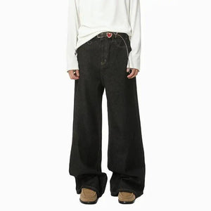 Y2K Dark Jeans Men's Straight