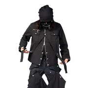Veste Techwear sombre Y2K