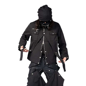 Y2K Dark Techwear Jacket