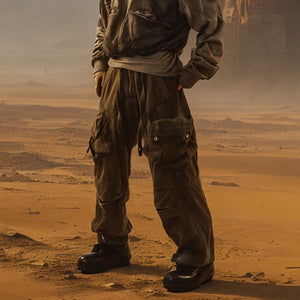 Y2K Denim Cyberpunk Pants