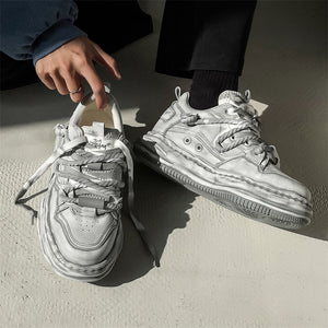 Y2K Dirty White Hip-hop Shoes