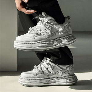 Y2K Dirty White Hip-hop Shoes