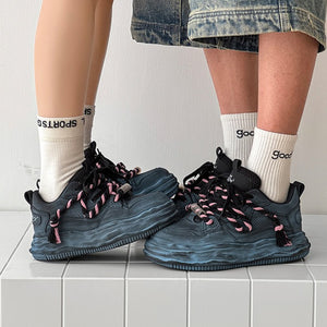 Y2K Dirty White Hip-hop Shoes