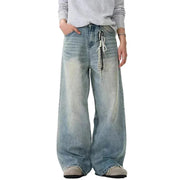 Y2K Distressed Jeans Solid Color