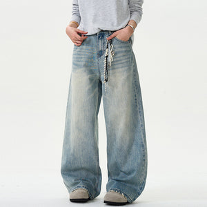 Y2K Distressed Jeans Solid Color