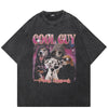 Y2K Dog Graphic T Shirt Black
