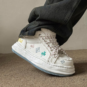 Y2K Embroidery Sneakers Shoes